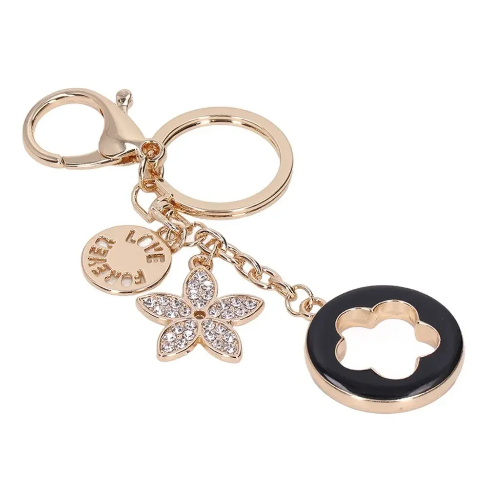 Fashionable Keychain/ Bag Charm Forever Love‎ with Five Leaf Clover Design